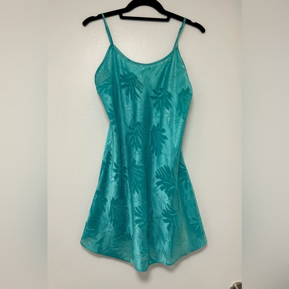 Sexy tropical print slip dress